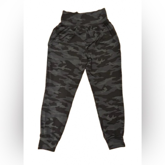 Athleta Salutation gray camo baggy joggers w pckts SZ S - Picture 2 of 8